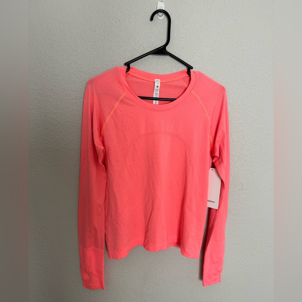 lululemon swiftly tech 2.0 race long sleeve shirt (size 10)